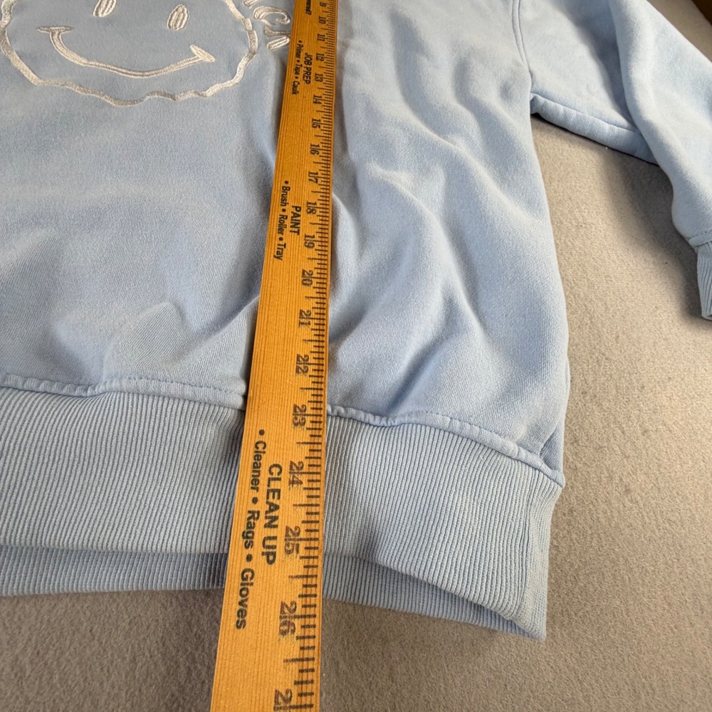 Le Lis Collection Light Blue Oversized Crewneck Sweatshirt Women Size M Preppy - Picture 8 of 14